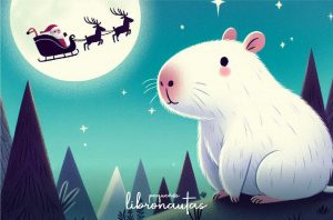 Nieve, la capibara que quería ser un reno de Mamá y Papá Noel
